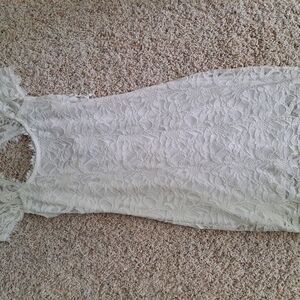 Elegant White Lace Dress
